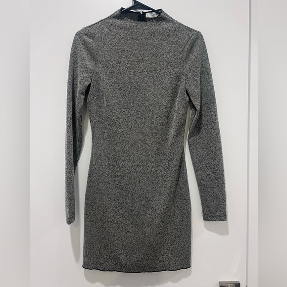 Mango Grey Long Sleeve Mini Dress - Picture 1 of 3